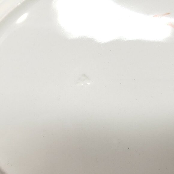 Art Deco Platter Myott Son & Co 2635 Black Edge Floral 11.75" Stafford - Picture 8 of 9